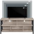 thumbnail image 5 of Alden Design Modern Industrial TV Stand for TVs up to 65" with Storage, Gray, 5 of 9