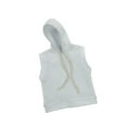 thumbnail image 4 of 1/12 Men Sleeveless Hoodie Retro Costume for 6" Male Action Figures Dress up White, 4 of 8
