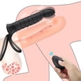 thumbnail image 2 of Consolador con tapón Anal de doble penetración para hombres y parejas, vibrador de 10 frecuencias con correa para pene y Vagina, Juguetes sexuales para adultos, 2 of 4