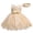 Beige, variant on Aayomet Girls Dresses Baby Girls Lace Bowknot Princess Wedding Formal Tutu Dress Headband Set Clothes,Green 12-18 Months