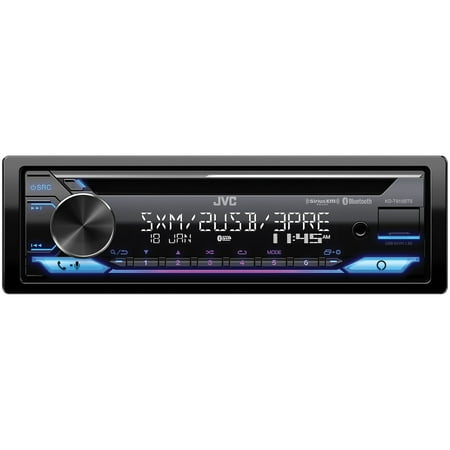 JVC KD-T915BTS Single-DIN In-Dash AM/FM/CD Receiver with Bluetooth, Amazon Alexa, and SiriusXM Ready