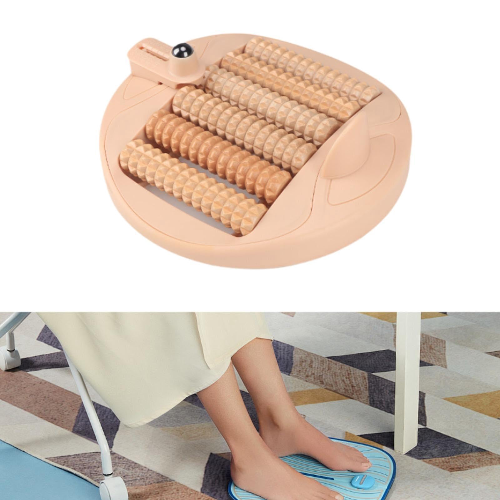 Wswqop Foot Roller Massager Foot Roller Ergonomic Versatile for Workers Housewives Home light brown
