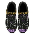 thumbnail image 2 of Halloween Dancing Skeleton Let's Go Ghouls Shoes Sneakers Black Size 8.5, 2 of 7