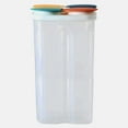 thumbnail image 2 of Amzcrzy Kitchen Appliances Storage Container Transparent Food Grain Storage Cans Jar Tank Divider Boxes Kitchen Plastic Snackle Box Container Meal Prep Containers Snack Containers, 2 of 3
