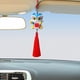 thumbnail image 1 of Colgante para Interior de danza del león, accesorio colgante para espejo de coche, regalo decorativo, borla, decoración colgante para ventana de coche feliz Baoblaze Colgante de coche, 1 of 8