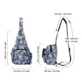 thumbnail image 2 of Crossbody Sling Bags for Women, Small Sling Shoulder Backpack with Convertable Strap Fashionable Travel Chest Pack for Trip Sports Work, 2 of 7