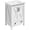 White 24in, variant on YUSAZENS 24 Inch Bathroom Vanity with Ceramic Sink, Modern Freestanding Bathroom Storage Cabinet with 2 Doors & 1 Drawer, Contemporary Vanity for Bathroom, White