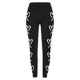 thumbnail image 4 of Valentines Day Leggings for Women High Waisted Full Length Love Heart Graphic Yoga Pants Athletic Workout Running Slim Leg Tight Pants, 4 of 5