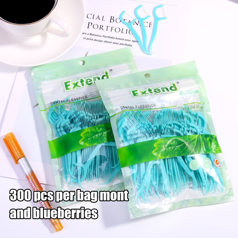 AOWOO Mint Dental Floss Picks, 300 Count photo 6