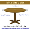 thumbnail image 2 of Halloween Round Tablecloth Elastic Fitted Table Cover Washable Elastic Edge Tablecloths for Kitchen Dining Party Fitted Table 45-50 inch, 2 of 4