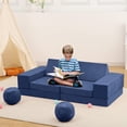 thumbnail image 3 of Qinaqin 12-Piece Modular Play Sofá Foam Convertible Toddler Sectional Imaginative Furniture Plush Seating para Playroom & Dormitorio Lounging y Reading, 3 of 6