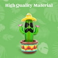 thumbnail image 5 of JOYIN 36" Inflatable Cactus Cooler with Sombrero Hat for Fiesta Pool Party Decoration, 5 of 7