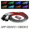 thumbnail image 5 of 4x Car Underglow Flexible Strip LED Remote /APP Control RGB LED Strip Under Automobile Chassis Tube Underbody System Neon Light ,Safe to Use, 5 of 12