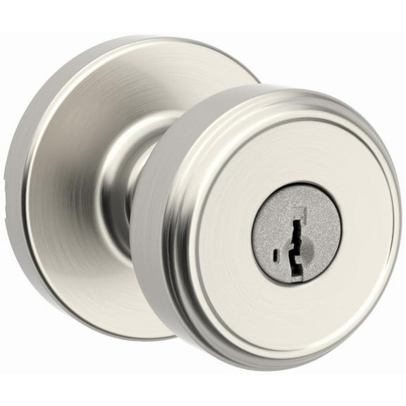 Kwikset 400Mnkrdt-S Maven Single Cylinder Keyed Entry Lever Set - Nickel