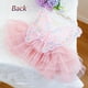 thumbnail image 4 of Vestido para perros ANIAC Butterfly con tutú rosa para perros pequeños, 4 of 6