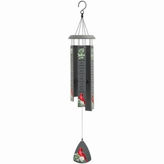 Carson Home Accents 479432 Wind Chime - Harmony Bar - Cardinal & When You See A Cardinal - 32 x 1.5 x 5.375 in. - No.64908