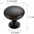 thumbnail image 3 of Ravinte 20 Pack Kitchen Cabinet Knobs Oil Rubber Bronze Zinc Knobs Drawer Pulls Door Dresser Drawer Handles Knobs for Dresser Drawers, 3 of 8
