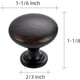 thumbnail image 3 of Ravinte 25 Pack Kitchen Cabinet Knobs Champagne Bronze Zinc Knobs Drawer Pulls Door Dresser Drawer Handles Knobs for Dresser Drawers, 3 of 5