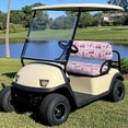 thumbnail image 2 of Yuyamidu Pink Golf Theme Golf Carts Split Seat Covers 2-Piece Club Car Seat Covers for Women Keep You Comfortable Universal Fit Your Golf Cart, 2 of 7