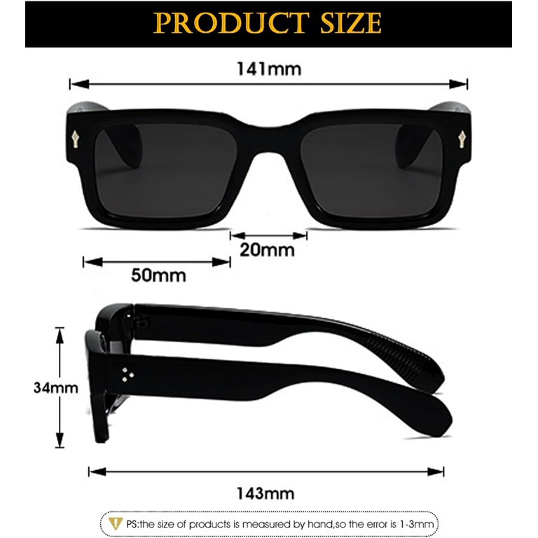 Square Frame Sunglasses for Women Men Trendy Chunky  display picture 3