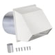 thumbnail image 3 of Cubierta de ventilación de secadora para exteriores, accesorios resistentes a la intemperie, cubierta de ventilación de pared 6 pulgadas blanco, 3 of 9