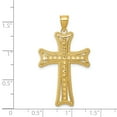 thumbnail image 2 of Beautiful 14k Diamond-cut Cross Pendant, 2 of 2