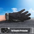 thumbnail image 2 of hombres y mujeres guantes de moto con pantalla táctil de dedos completos para montar en MTB carreras de carretera ciclismo escalada motocross Negro L LingWen 9024715113085, 2 of 5
