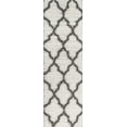 thumbnail image 5 of JONATHAN Y ALASKA SHAG 2 x 8 Runner Rug, Marrakesh Trellis - Ivory/Charcoal, ALA100A-28, 5 of 6