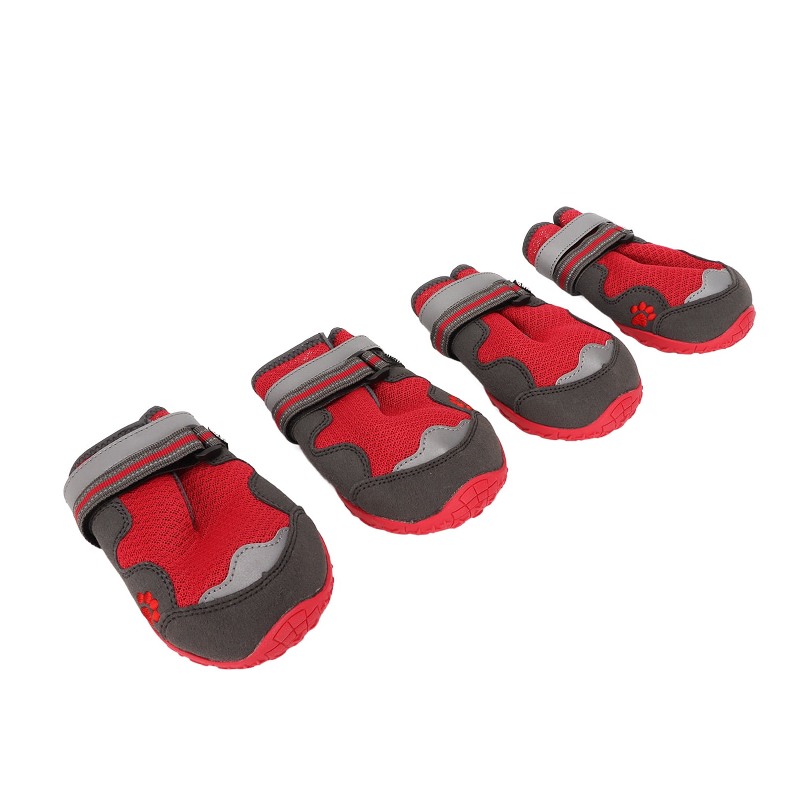 Ymiko Dog Boots Dog Paw Protectors Heat Resistant With Reflective Straps For Hot Pavement For Outdoor Activities No. 4 no. 5 no. 6 no. 7 no. 8 Type 5