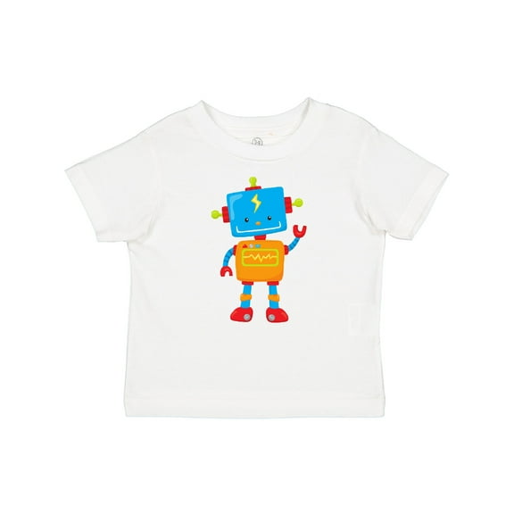 Inktastic Cute Robot, Colorful Robot, Funny Robot, Robotics Boys or Girls Baby T-Shirt