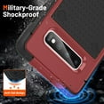 thumbnail image 3 of Designed for Samsung Galaxy S10 Plus Case Galaxy S10+ Case Gift Militay Grade Drop Protective Rugged Cover Shockproof Case for Galaxy S10 Plus Phone Case for Women Men boy Girl (Red+Black), 3 of 17