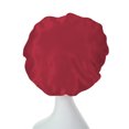 thumbnail image 2 of Gorro de pelo para dormir de noche para mujer gorro de satén ajustable para el pelo rizado (rojo) JShteea Libre de BPA, 2 of 8
