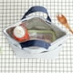 thumbnail image 4 of Bolsa térmica tipo bento con correa ajustable, bolsa térmica a prueba de fugas para comidas escolares y de trabajo, bolsa de picnic portátil con aislamiento térmico Aestivo | Gris | AESTIVO, 4 of 6