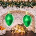 thumbnail image 3 of chaungfeng Inflatable Christmas Decoration, 5.9"x11.8" Light Bulb Shaped PVC Christmas Ball Ornaments with Loop, Anti-Leakage Hanging Tree Ornaments for Home Holiday Decor, 3 of 5