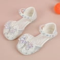 thumbnail image 2 of SXcggal Children Shoes Comfortable Flat Sandals Fashionable Diamond Bow Princess Performance Sandals Lightweight Fashionable Cute Girls Daily Shoes, 2 of 8