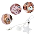 thumbnail image 4 of Unique Bargains 1 Pc Handbag Charm Star Pattern Bag Charm White, 4 of 5
