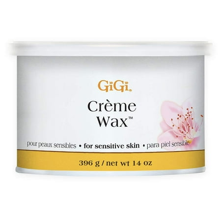 GiGi Crème Soft Wax for Hair Removal Cream, Gentle Waxing for Sensitive Skin, 14 oz