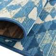 thumbnail image 3 of Unique Loom Outdoor Southwestern Collection Area Rug - Fethiye (5' 3" x 8' Rectangle Blue/Ivory), 3 of 7