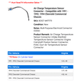 thumbnail image 2 of Air Charge Temperature Sensor Connector - Compatible with 1991 - 1992, 1994 Chevy Commercial Chassis, 2 of 2