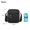 thumbnail image 2 of TSV Women's Crossbody Bag, Anti-thief Oxford Fabric Shoulder Bag, Waterproof Ladies Handbag with Multiple Pockets, Black, 2 of 9