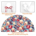 thumbnail image 4 of Yiaed music Skull record Retro Print Christmas Tree Skirt , Tree SkirtsTree Mat for Christmas Winter Holiday Indoor Decorations-30", 4 of 7