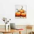 thumbnail image 2 of COMIO  Watercolor Fall Pumpkin Maple Leaves Wall Art Prints Unframed ,Autumn Harvest Seasonal Thanksgiving Halloween Posters Gifts for Home Farmhouse Kitchen Living Room Porch, 2 of 4