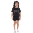 thumbnail image 4 of Wicked Toddler Girl Embroidered Graphic Top and Ruffle Shorts Set, 2-Piece, Sizes 12M-5T, 4 of 6