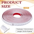 thumbnail image 2 of PVC Self-adhesive Flexible Molding Trim Ceiling Molding Wall Trim for Furniture Door Wardrobe Home Decor White 20x7.5mm 5m/roll diy, 2 of 5