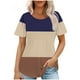 thumbnail image 1 of Tops Cortos para las Mujeres Cuello Redondo Suelto Impreso de Manga Corta, Tops Sueltos para las Mujeres, 1 of 5