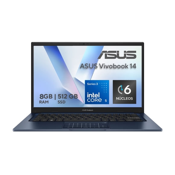Laptop Asus Vivobook X1404MA-EB300W C5 8GB 512GB Azul