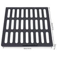 thumbnail image 3 of Cast Iron Sewer Grate Drain Catch Basin Cover Square Grilles Waste Drain Outdoor, 3 of 13