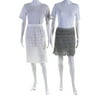 Pre-owned|Jill Stuart Adam Lippes Womens Textured Skirts White Green Size 2 Lot 2