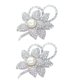 thumbnail image 1 of 2X Pin de Broche de Flores con Clase con Cristal Creado Brillante Y Perla Creada para la Boda de Navidad O Fiesta de Graduacion, 1 of 5