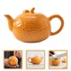 thumbnail image 5 of Tetera de cerámica, tetera con forma de naranja, tetera, tetera suelta, tetera para salón de té, 5 of 7